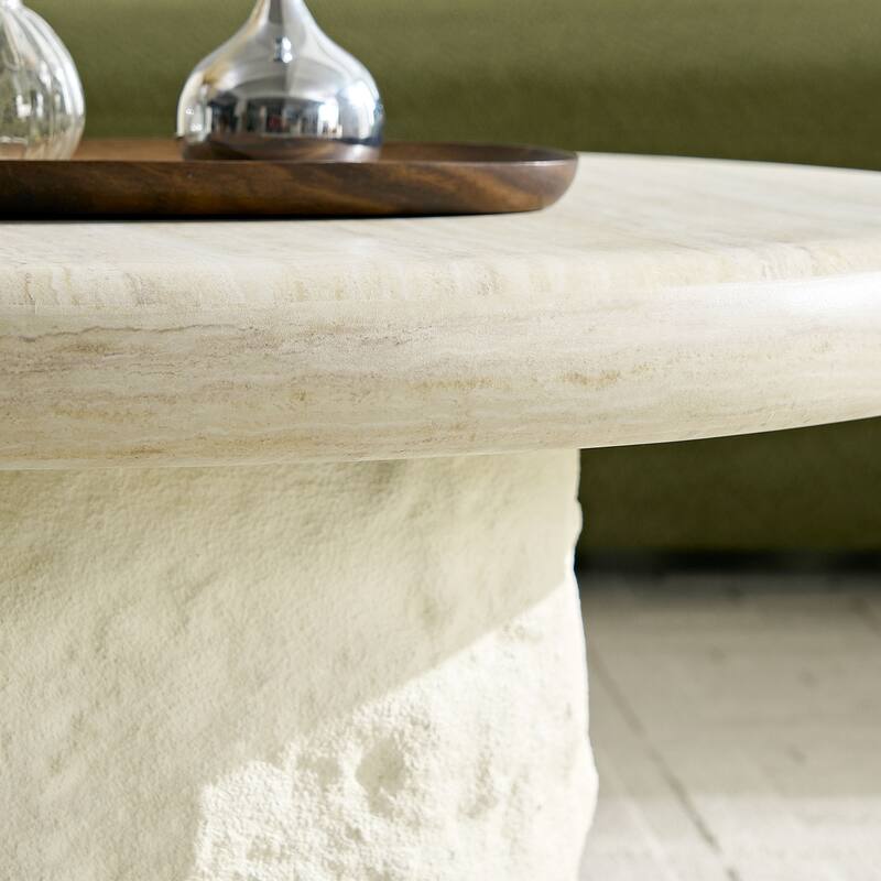 35.04''Fiberglass Round Center Coffee Table
