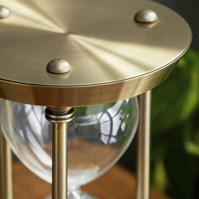 Metal Hourglass Sand Timer - Brass - Roche River Decor