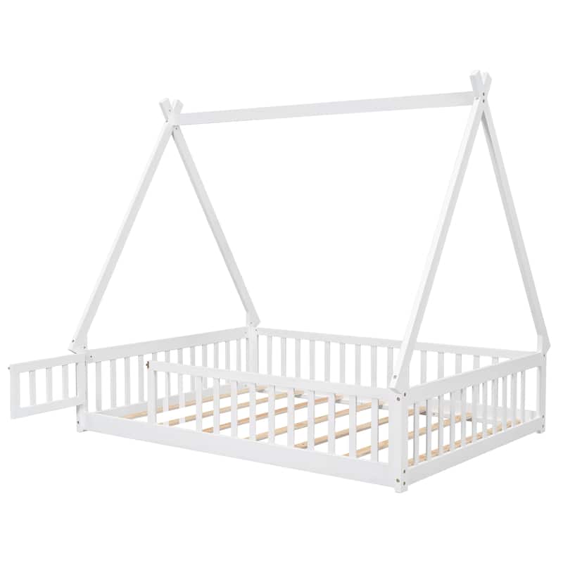 Tent-shaped Floor Bed