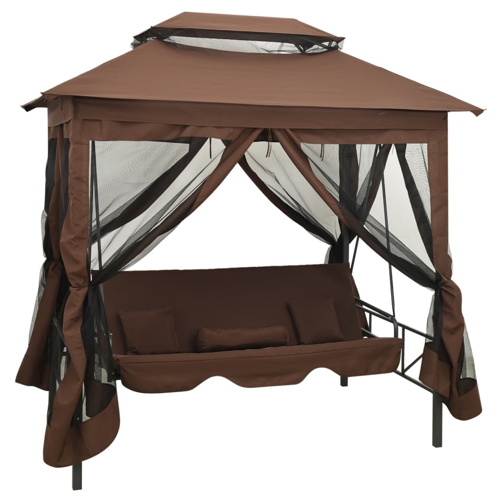 vidaXL Patio Swing Chair Outdoor Hanging Bench Seat with