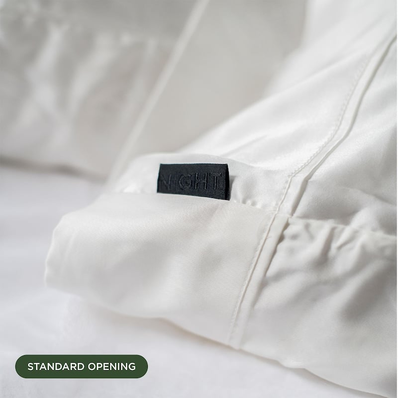 NIGHT® Dual-Sided Silk & Eucalpyptus Pillowcase