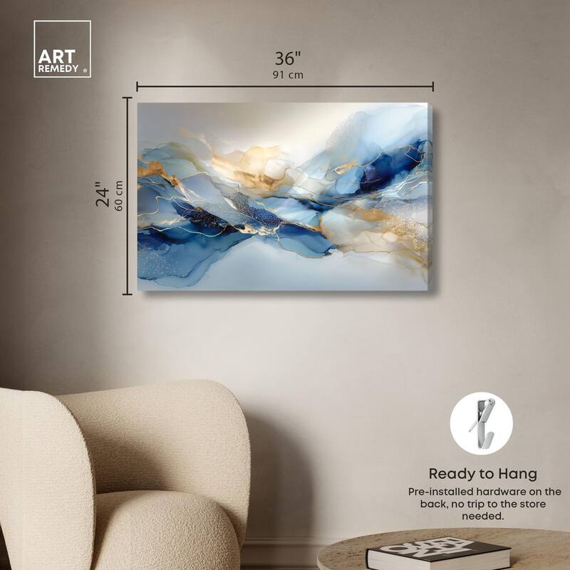 Postmodern Flow I Canvas by Art Remedy, Gallery Wrapped