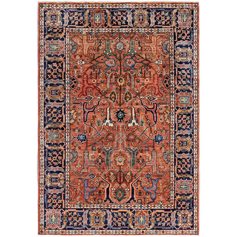 Serapi One-of-a-Kind Hand-Knotted Area Rug - Pink - 4' 0" x 5' 10"