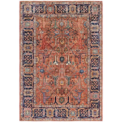 Serapi One-of-a-Kind Hand-Knotted Area Rug - Pink - 4' 0" x 5' 10"