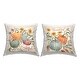 preview thumbnail 1 of 2, Stupell Thankful Grateful Autumnal Plants Floral Pumpkins Printed Throw Pillow by Janelle Penner (Set of 2)