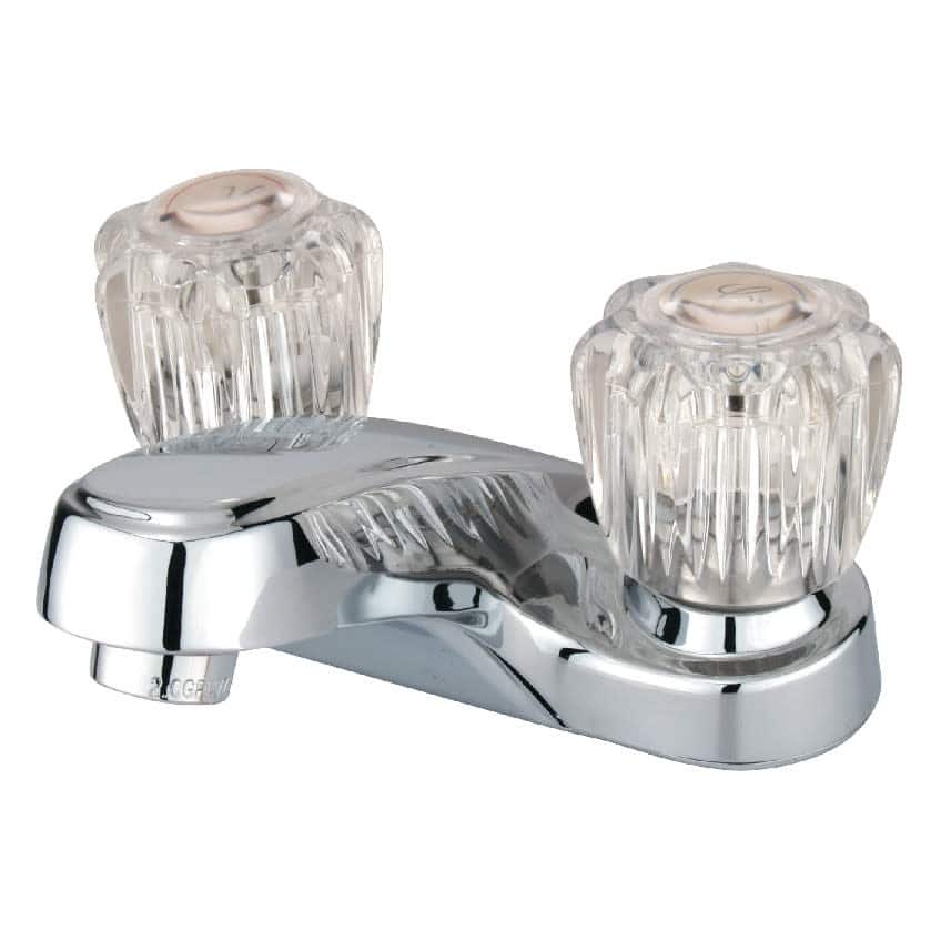 Kingston Brass Americana Centerset Bathroom Faucet with Acrylic Knob