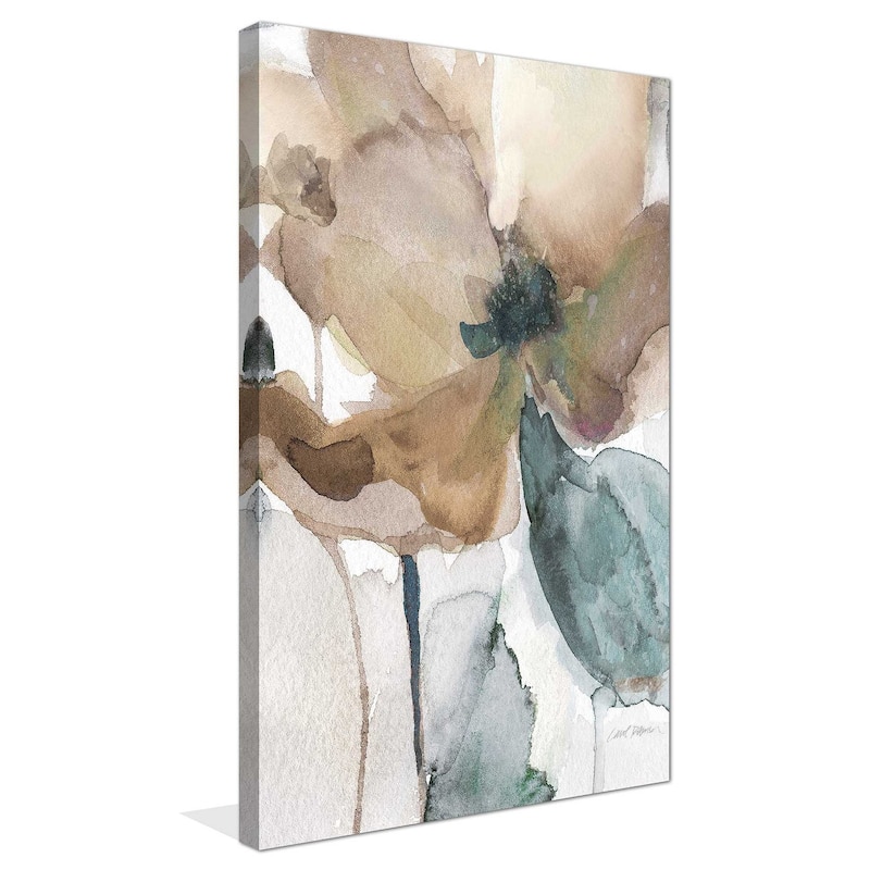 "Watercolor Poppy I" by Carol Robinson Print on Canvas