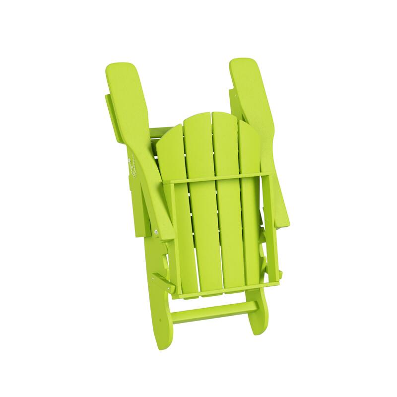 POLYTRENDS Laguna All Weather Poly Outdoor Adirondack Chair - Foldable (Set of 2)
