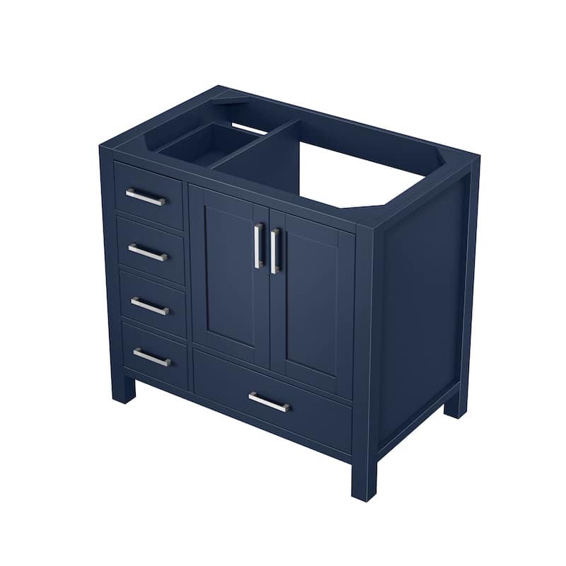 Jacques 36 in. W x 22 in. D Right Offset Distressed Grey Bath Vanity
