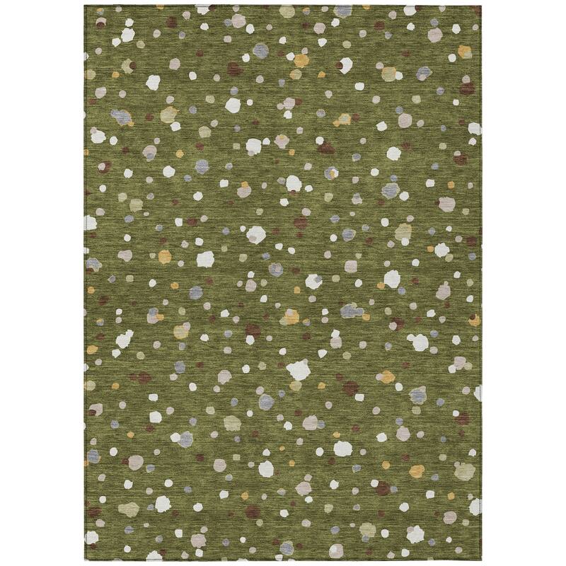 Machine Washable Indoor/ Outdoor Contemporary Sheinelle Chantille Rug