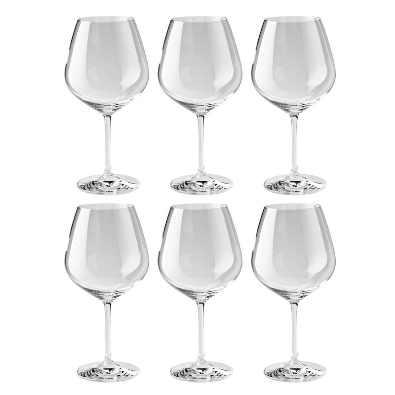 ZWILLING Predicat 6-pc Burgundy White Glass Set - Clear