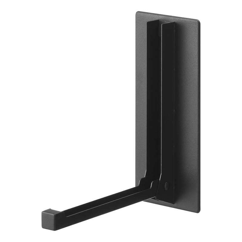 Yamazaki Home Magnetic Folding Hook, Steel, Holds 3.3 lbs - L 6.5 x W 3.15 x H 7.09 inches - Black