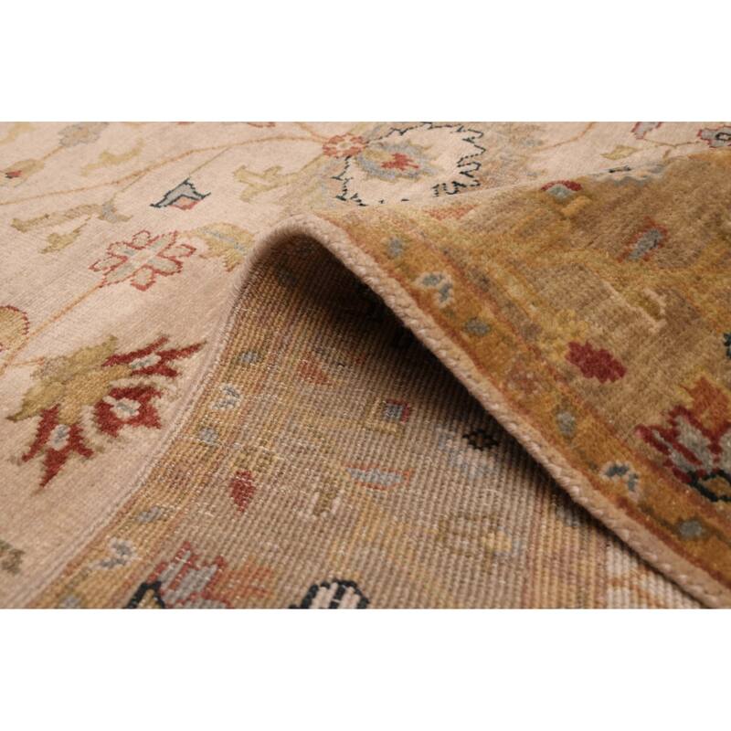 ECARPETGALLERY Hand-knotted Jules Serapi Ivory Wool Rug - 5'0 x 7'10