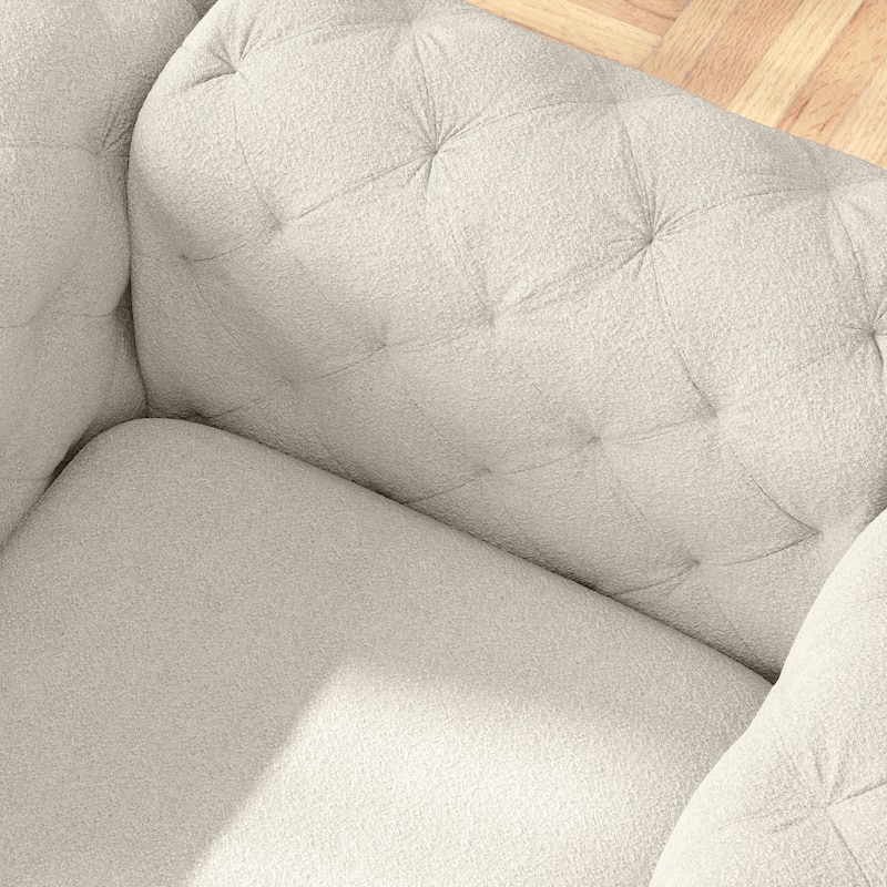 Corvus Aosta Chesterfield Tufted Velvet Club Chair