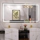 preview thumbnail 26 of 40, UL Certified Full Size Front & Back LED Lighted Anti-fog Tempered Glass Wall Bathroom Vanity Mirror, 3-Year Warranty 60" x 30"