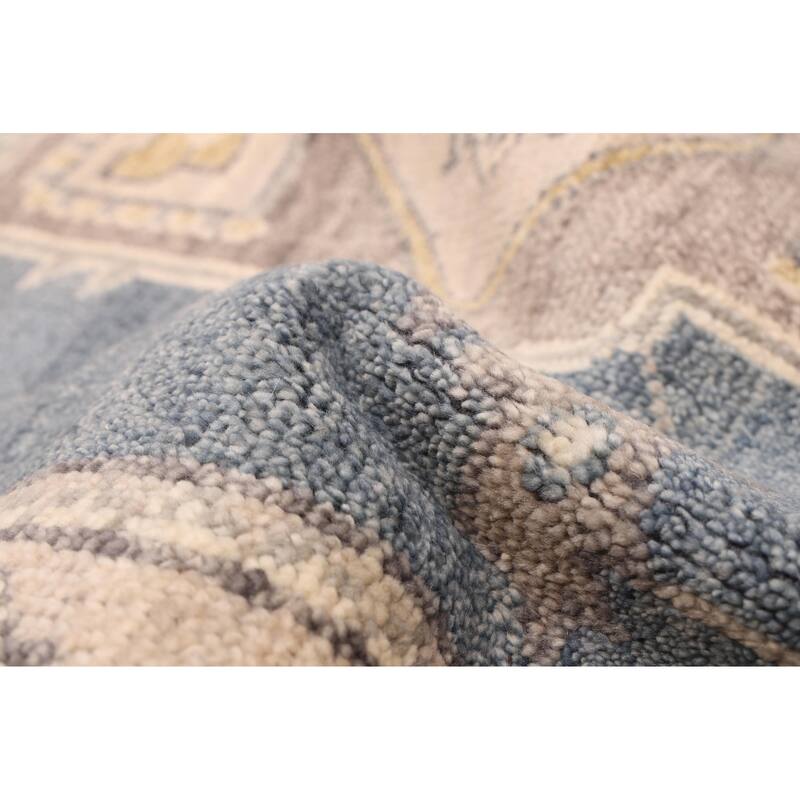 ECARPETGALLERY Hand-knotted Jules Serapi Navy Wool Rug - 8'1 x 9'10