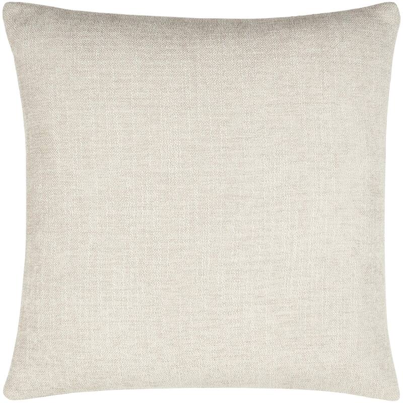 Livabliss Zunaira Modern & Contemporary Solid Color Accent Pillow - 22"L x 22"W - Feather Down - White