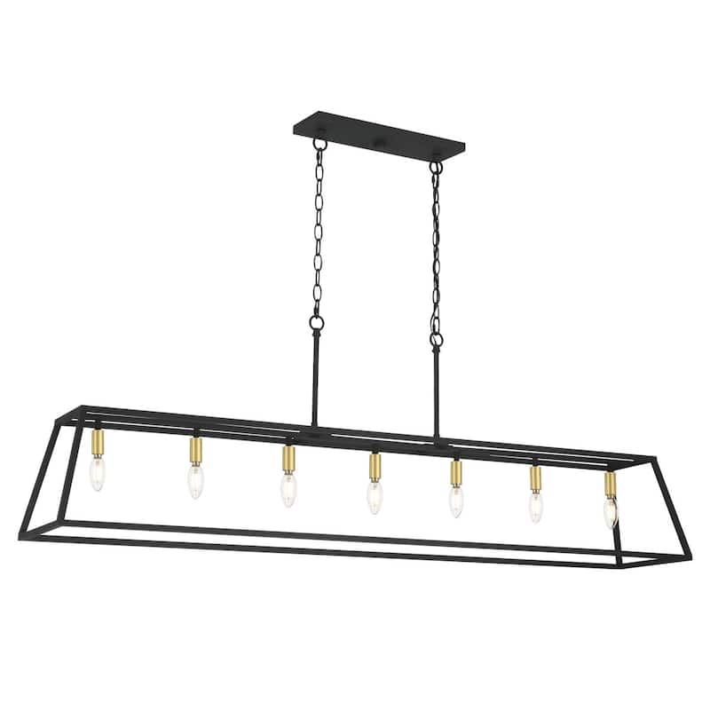 Acroma 7-light Large Modern Farmhouse Kitchen Island Lighting - 55''