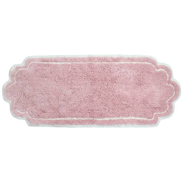 Home Weavers Allure Collection Absorbent Cotton, Machine Washable and Dry Bath Rugs