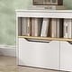 preview thumbnail 9 of 7, Qaba Toy Storage Organizer, Kids Bookshelf with 2 Drawers, Toy Shelf, Large Top, Toy Organizer for Bedroom, Nursery, White