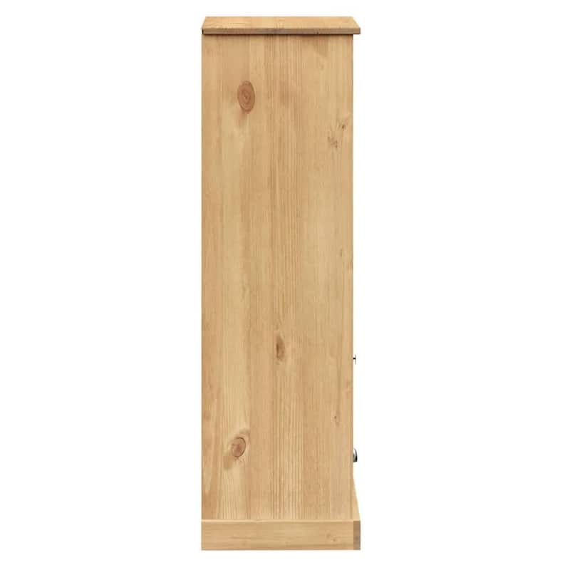 vidaXL Bookcase Honey - 13.8 x 23.6 x 45.1