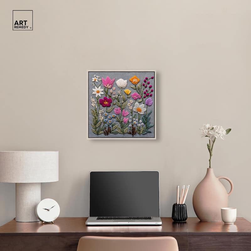 Fabric Flora Canvas by Art Remedy