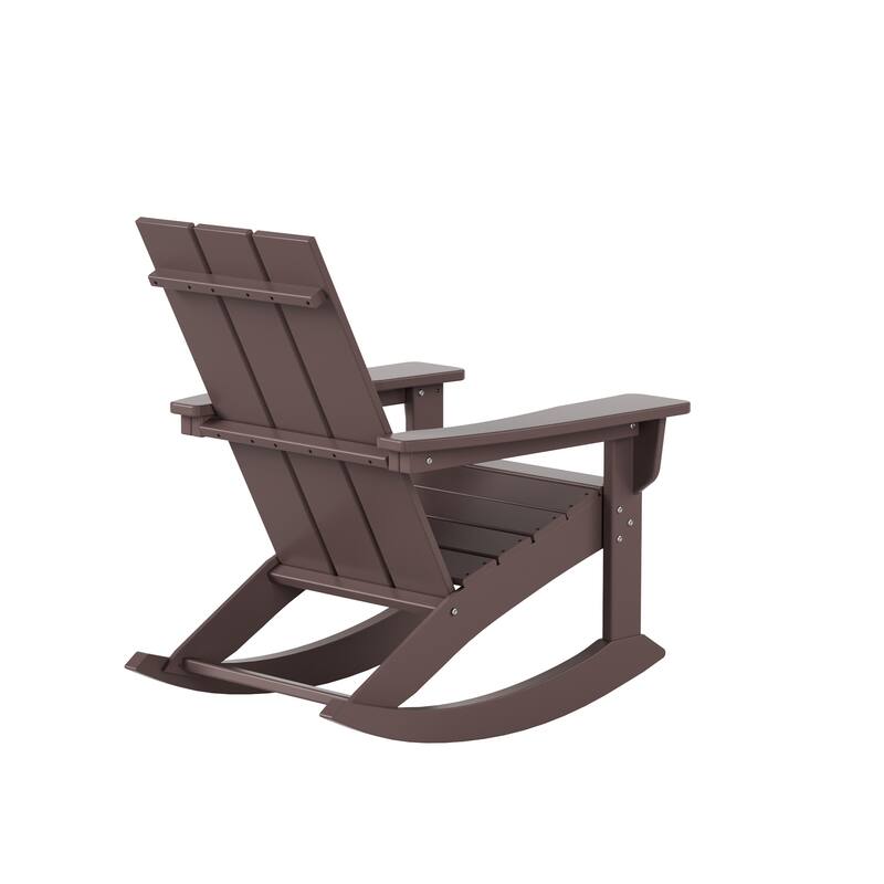 Shoreside 5-Piece Poly All Weather Rocking Chair Conversation Set