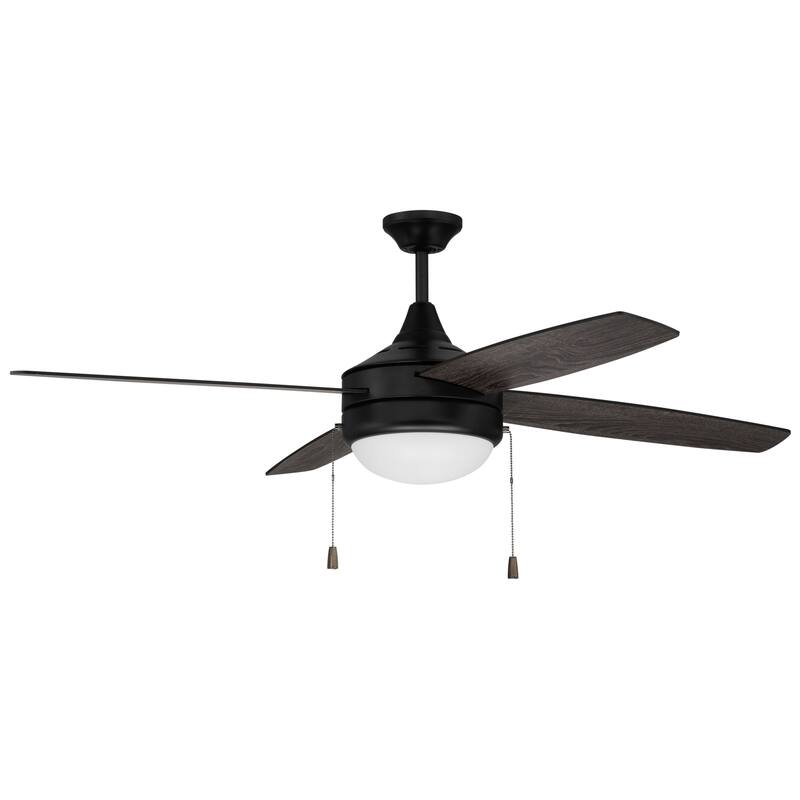 Craftmade Phaze 4 52" 4 Blade LED Ceiling Fan - Flat Black