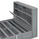 preview thumbnail 10 of 9, Gray Wood Hydraulic Platform Bed and Queen Size Storage LED Headboard