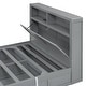preview thumbnail 7 of 16, Wood Queen Size Platform Bed with LED Headboard, Charging Station and 2 Drawers