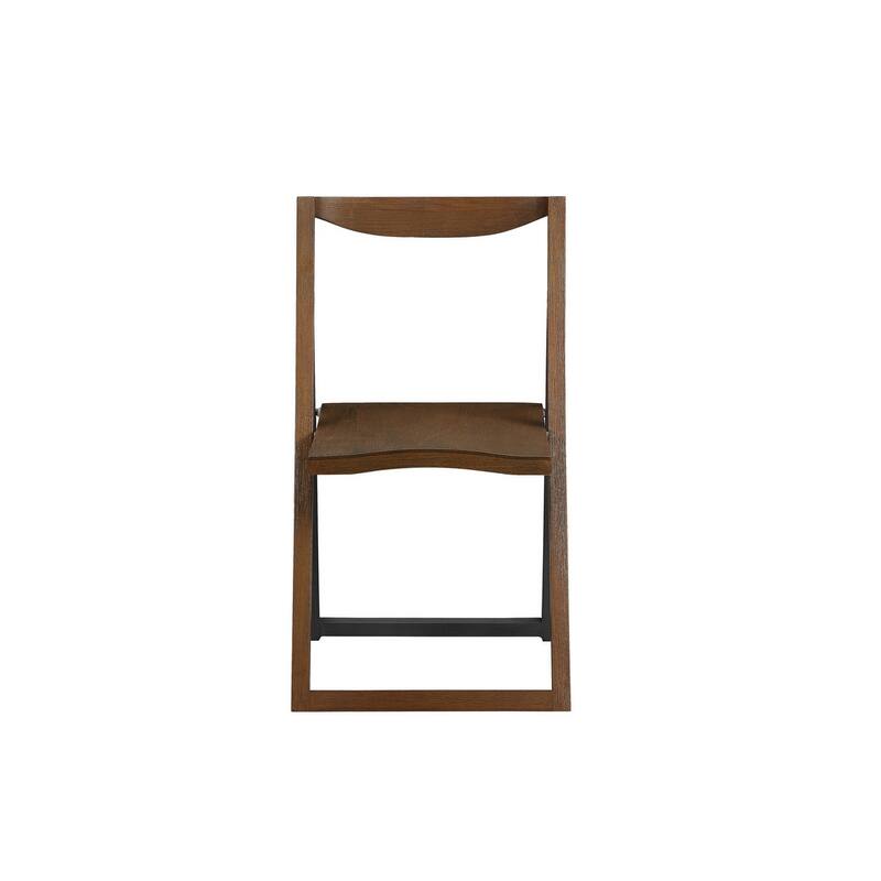 Boraam Sydney Chestnut Brown Folding Chair Set of 2