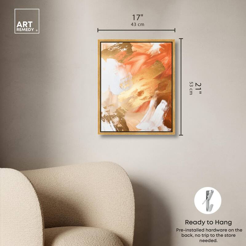 Golden Yellow Citrus Burst II Canvas by Art Remedy