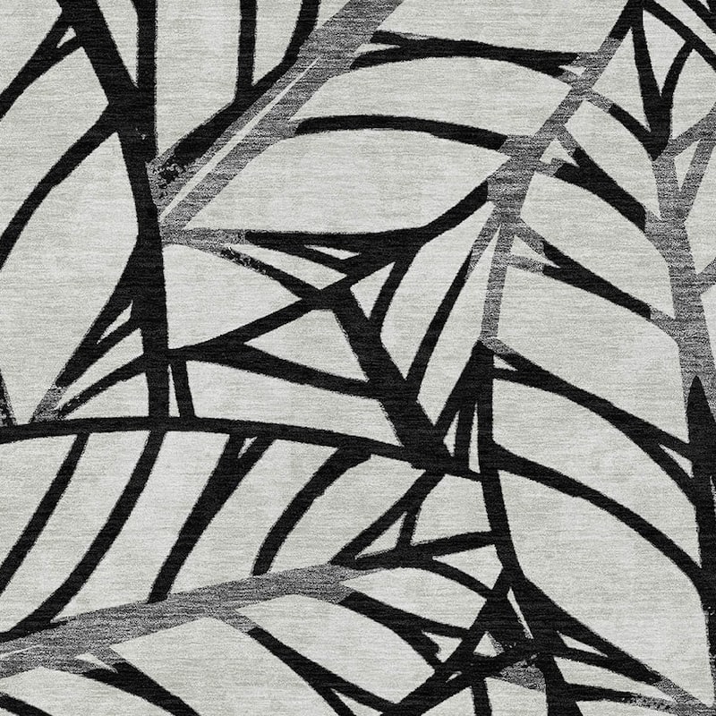 HomeRoots Floral Transitional Rectangle Outdoor Rug