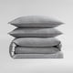 preview thumbnail 24 of 25, Calvin Klein Melange Cotton Flannel Solid Comforter Set