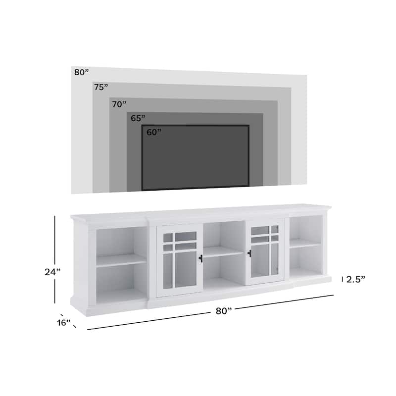 Middlebrook 80-inch Classic Breakfront TV Stand