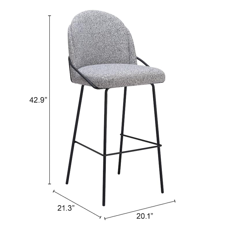 Jambi Barstool Black & White