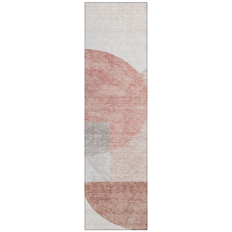 Machine Washable Indoor/ Outdoor Chantille Contemporary Deco Rug