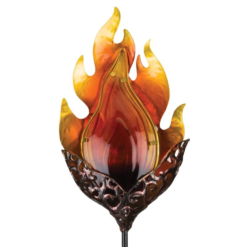 Blaze Solar Stake - Vintage - 7.25"x3.75"x37.5"