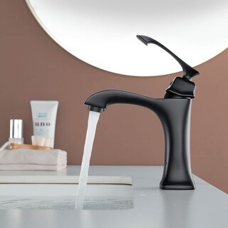 thumbnail image 2 of Becola Single-Handle Bathroom Sink Faucet With Deck Mount - Low Arc, Multiple Finishes (Chrome, Brushed Nickel, Matte Black, Brushed Gold) 2 of 5