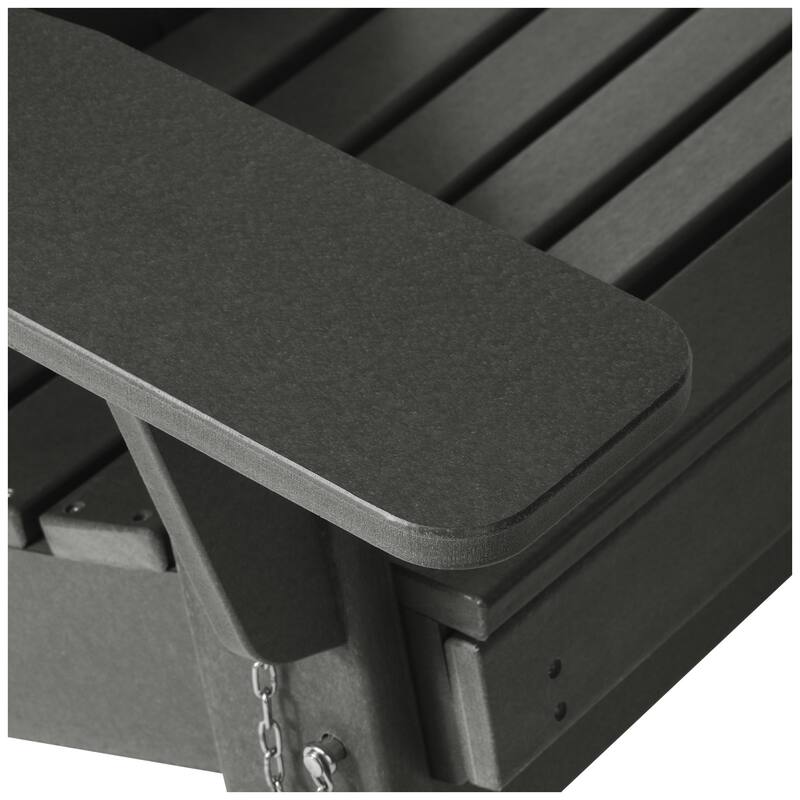 Laguna Outdoor 3-Piece Folding Adjustable Adirondack Chair with Hideaway Ottoman & Round Side Table