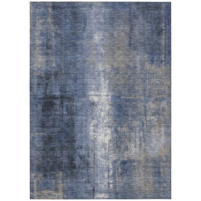HomeRoots Abstract Transitional Rectangle Outdoor Rug