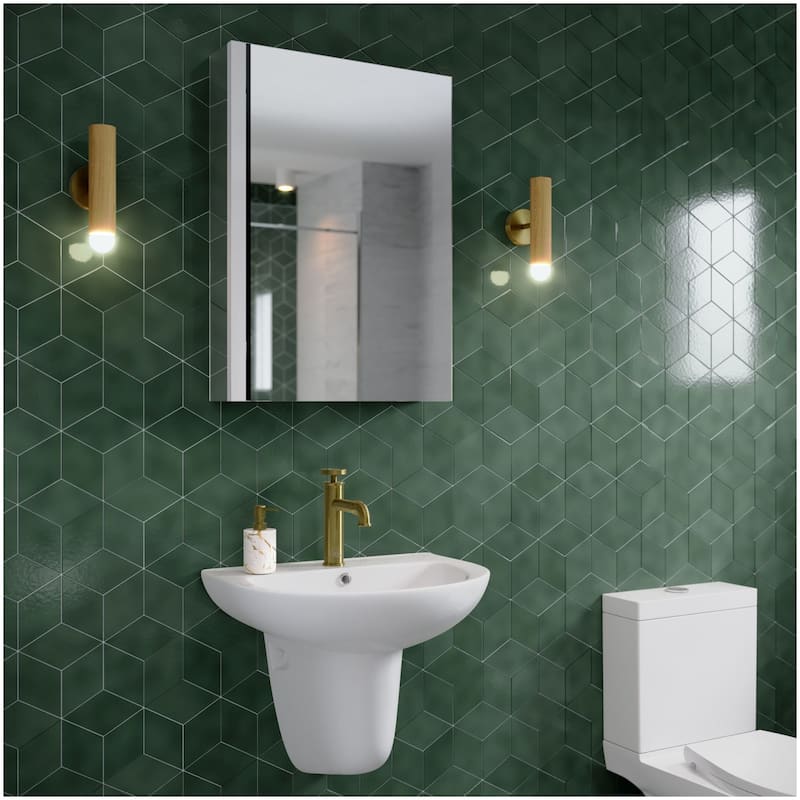 Swiss Madison SM-MC001 Cache 19-11/16" x 27-9/16" Frameless 1 Door - Stainless Steel - Stainless Steel Finish