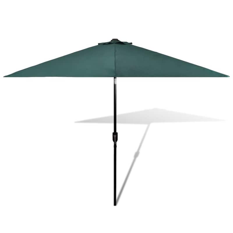 vidaXL Outdoor Umbrella Parasol Tilting Sunshade Garden Sun Shelter Steel