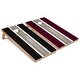 preview thumbnail 1 of 5, Black and Maroon Striped Outdoor Cornhole Set All-Weather 2x4 - Include ALL Accessories