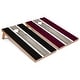 preview thumbnail 1 of 4, Solid Wood Cornhole Boards - Black and Maroon Stripes Design Premium 2x4 (24" x 48") - Include ALL Accessories
