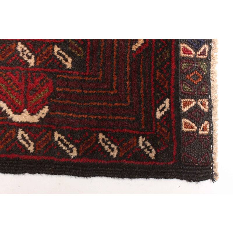 ECARPETGALLERY Hand-knotted Teimani Dark Brown Wool Rug - 3'8 x 6'1