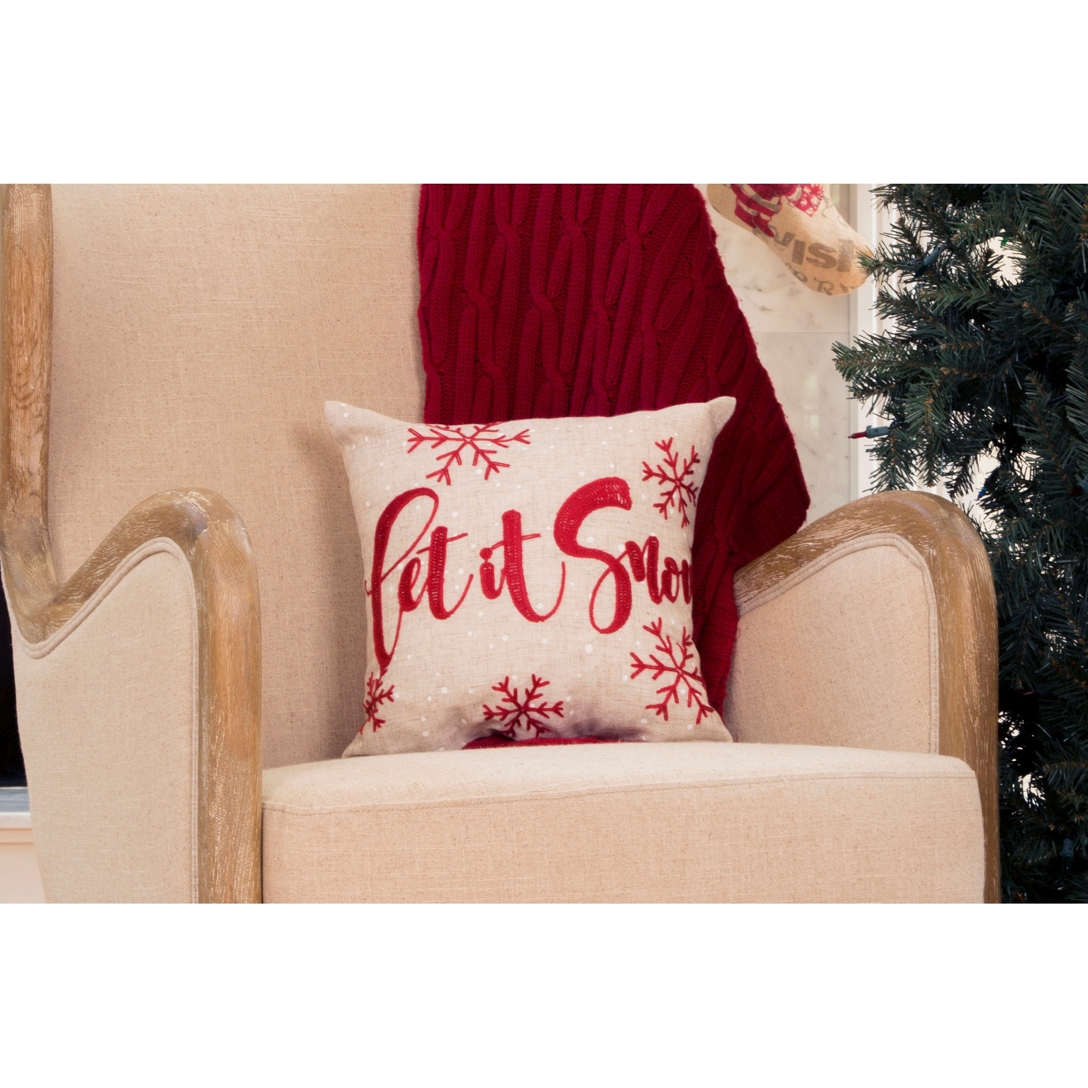 Manor Luxe Embroidered Throw Pillow