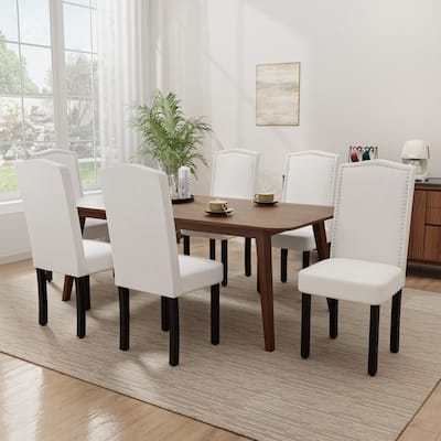 Dining Chairs With Upholstered Fabric (Set of 6)
