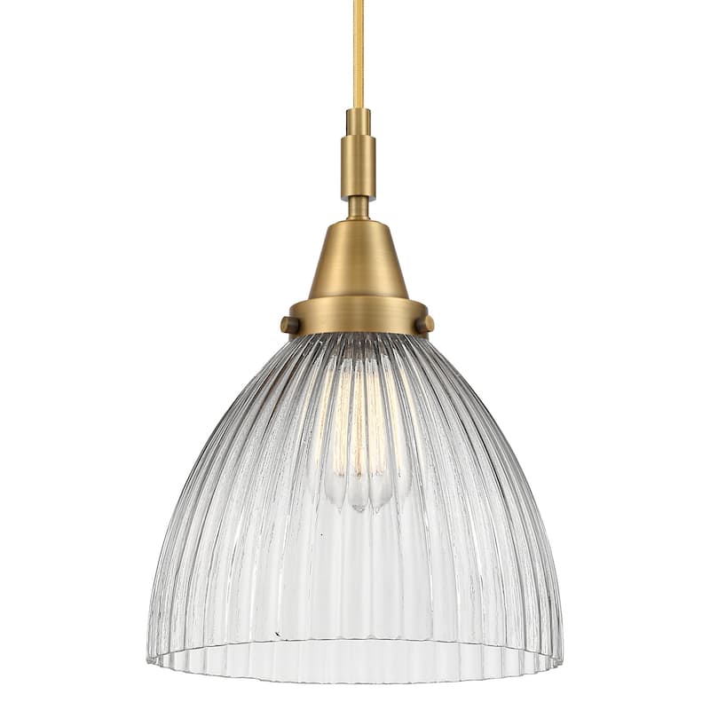 Innovations Lighting 447-1P-G222 Seneca Falls 10" Wide Mini Pendant - Brushed Brass