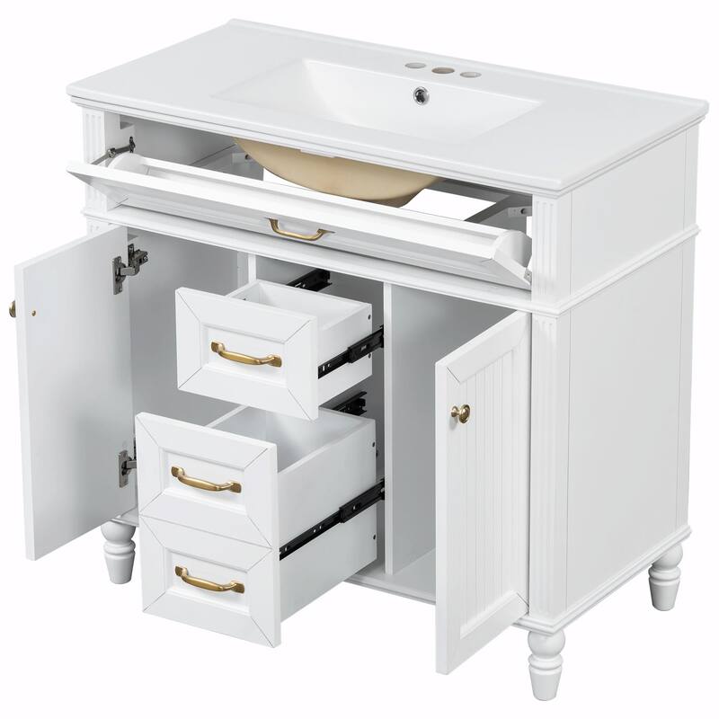 36" Bathroom Vanity with Sink Combo